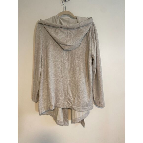 Athleta Vista Wrap Open Front Hoodie Sweatshirt Size LARGE - Picture 4 of 5